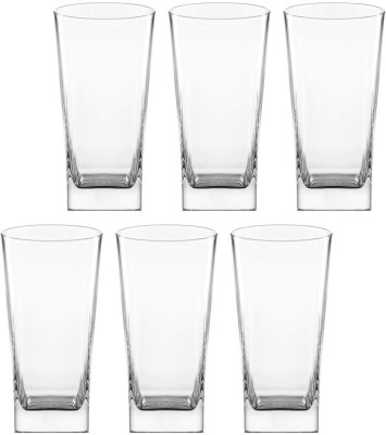 1st Time (Pack of 6) Party Perfect Glasses/ Mug A-131 Glass Set Water/Juice Glass(350 ml, Glass, Clear)