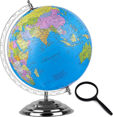 iYROX Educational Political Globe 12 Inch Educational World Globe Political World Globe(12 Inch Blue)