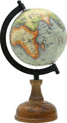 CASA DECOR 5 inch Diameter Color Pop Brown Arc Globe For Home Office Education Globe Desk & Table Top World Globe World Globe