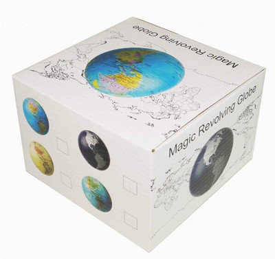 Giftzretailz Magic Revolving Globe, Color Changing, Floating Desktop World Globe Political Day and Night World Globe(Medium Blue)