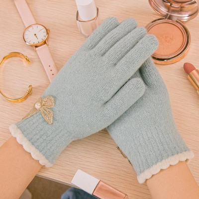 DesoRia Solid, Embellished Winter Women Gloves