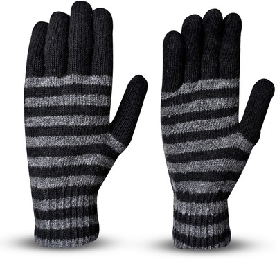 SFAB Striped, Self Design, Printed Winter Men Gloves