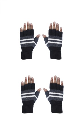 SFAB Striped, Self Design, Printed Winter Men Gloves