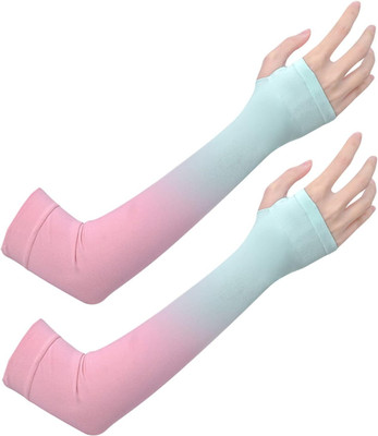 MIKONIKO Cotton Arm Sleeve For Men & Women(Free, Multicolor)