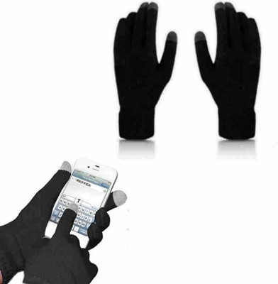 house of common Solid Winter Men & Women Gloves