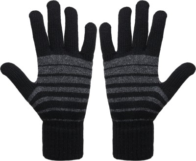 ZACHARIAS Striped Winter Men & Women Gloves