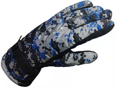 DreamPalace India Men's CLOTHS AND FURS Warm Winter Riding Gloves Riding Gloves(Blue)