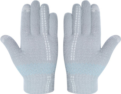 HOC Striped Winter Women Gloves
