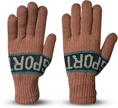 DesoRia Solid, Self Design, Printed Winter Women Gloves