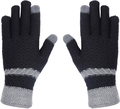 LOOM LEGACY Self Design Winter Men Gloves