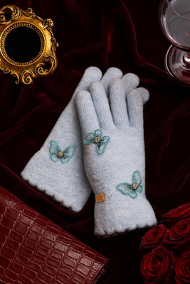 LOOM LEGACY Self Design Winter Women Gloves