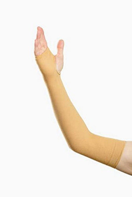 RBSOCK Cotton Arm Sleeve For Men & Women(Free, Brown)