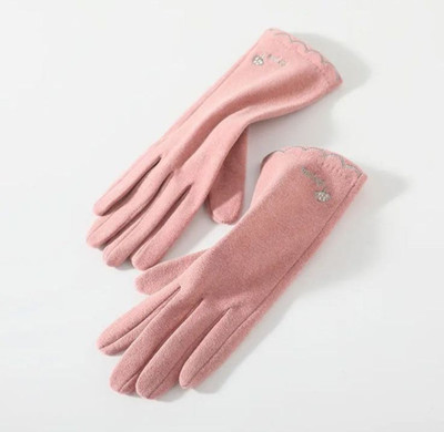Evanden Embellished, Floral Print Winter Men & Women Gloves