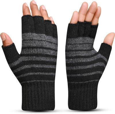 DesoRia Striped Winter Women Gloves