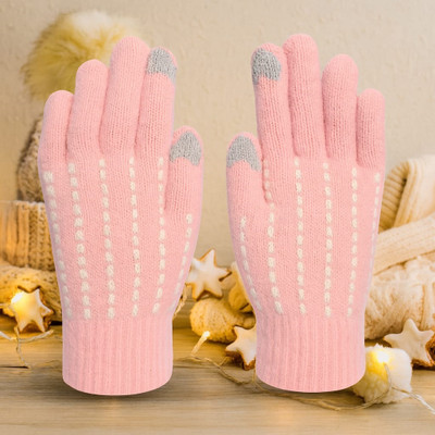 DesoRia Self Design Winter Women Gloves