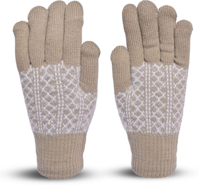 HOC Polka Print Winter Women Gloves