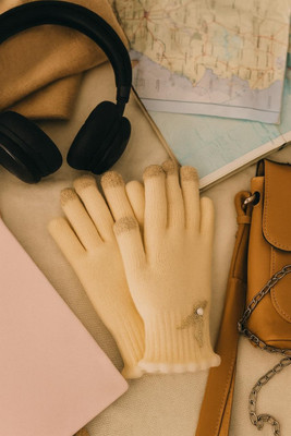 LOOM LEGACY Solid, Embellished Winter Women Gloves