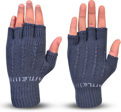 HOC Solid, Self Design, Printed Winter Women Gloves