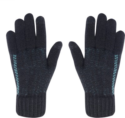 LOOM LEGACY Self Design Winter Men Gloves