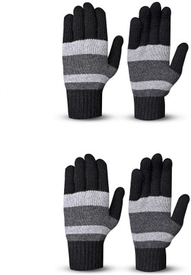 LOOM LEGACY Self Design Winter Men Gloves