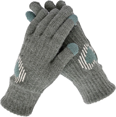 DesoRia Solid, Self Design, Printed Winter Women Gloves