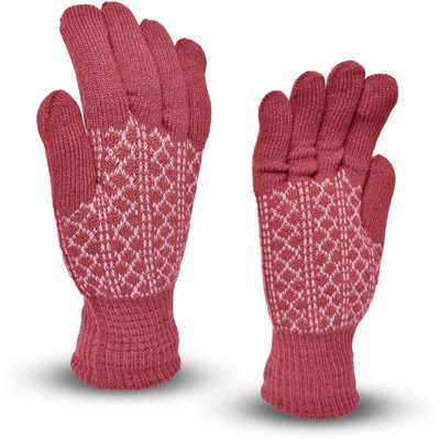 HOC Polka Print Winter Women Gloves