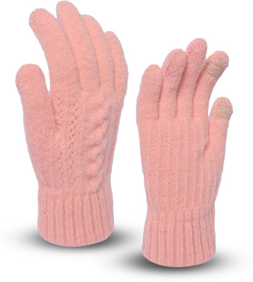 LOOM LEGACY Self Design Winter Women Gloves