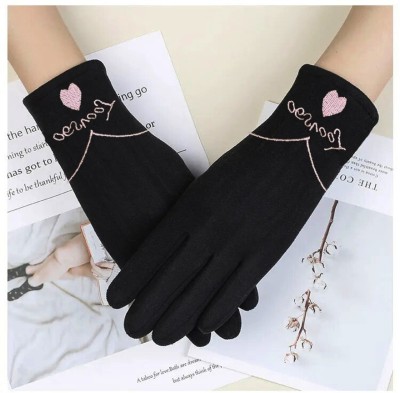 ALAMOS Embroidered Winter Women Gloves