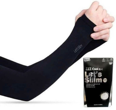 Tirthveer Nylon, Polyester Arm Sleeve For Men(Free, Black)