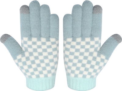 HOC Geometric Print Winter Women Gloves