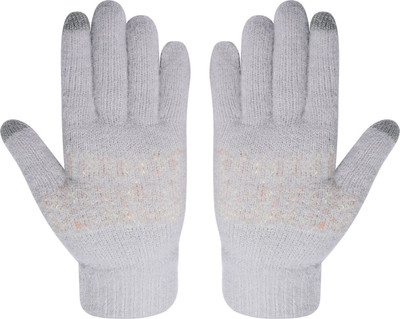 HOC Printed Winter Women Gloves