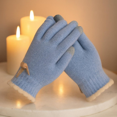 LOOM LEGACY Solid, Embellished Winter Women Gloves
