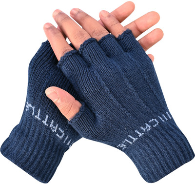 SFAB Solid, Self Design, Printed Winter Men Gloves