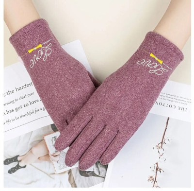 ALAMOS Embroidered Winter Women Gloves