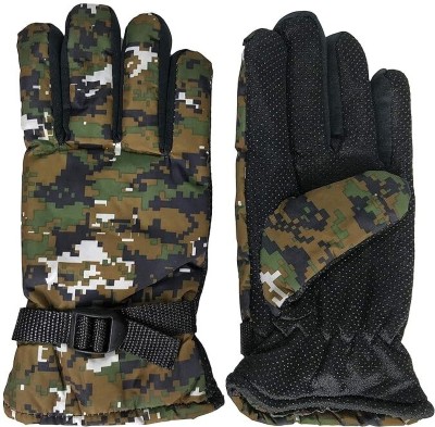 Sunex Polka Print Winter Men Gloves