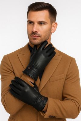 Right origin Solid Winter Men Gloves