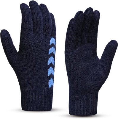 LOOM LEGACY Self Design, Printed Winter Men Gloves