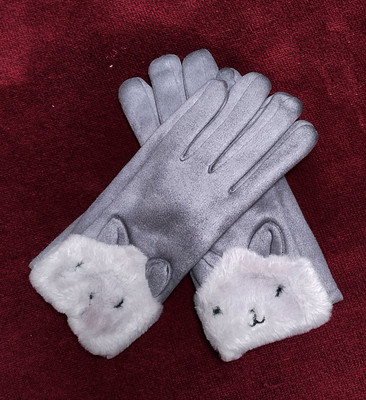 Aamrkoot Self Design Winter Women Gloves