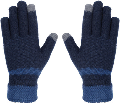 LOOM LEGACY Self Design Winter Men Gloves