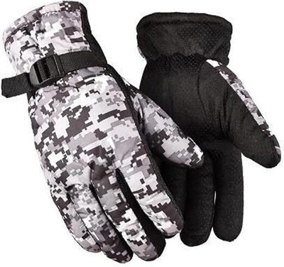DreamPalace India Men's CLOTHS AND FURS Warm Winter Riding Gloves Riding Gloves(Grey)