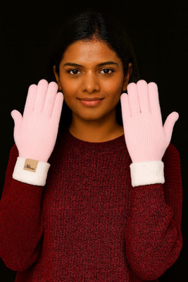 DesoRia Solid, Self Design Winter Women Gloves