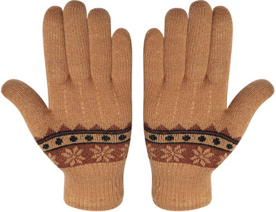 HOC Floral Print Winter Women Gloves