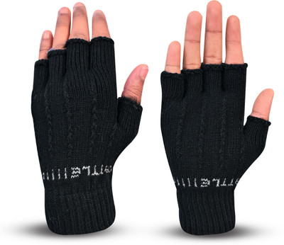 SFAB Solid, Self Design, Printed Winter Men Gloves