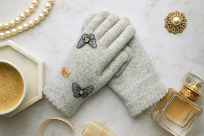 HOC Self Design, Solid Winter Women Gloves