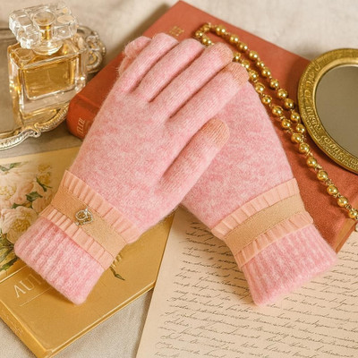HOC Embellished Winter Women Gloves