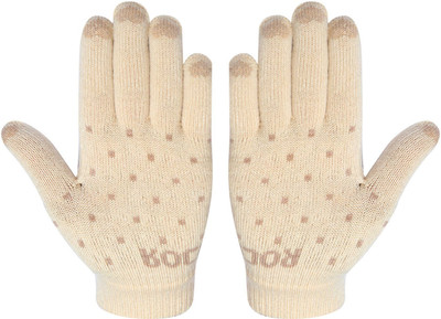 HOC Polka Print Winter Women Gloves