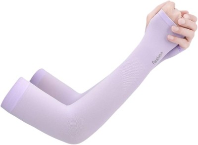 Yanwenx Cotton Arm Sleeve For Men & Women(Free, Purple)