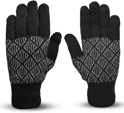 DesoRia Printed Winter Men Gloves