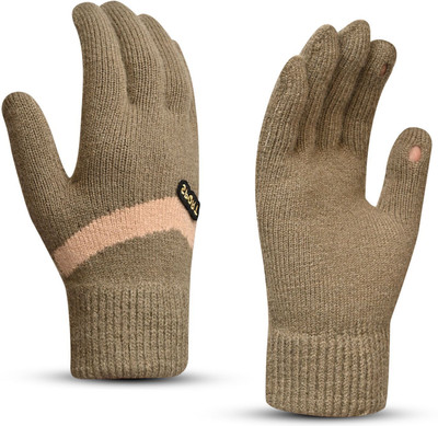 HOC Self Design, Printed Winter Women Gloves