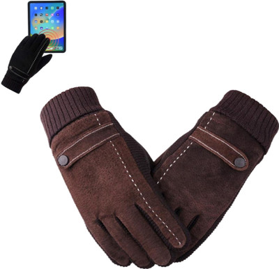 REFFER Solid Winter Men Gloves